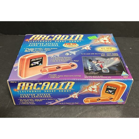 Arcadia Electronic Skeet Shoot Fighter Attack Game Cartridge Image Slide Sealed - Picture 4 of 6
